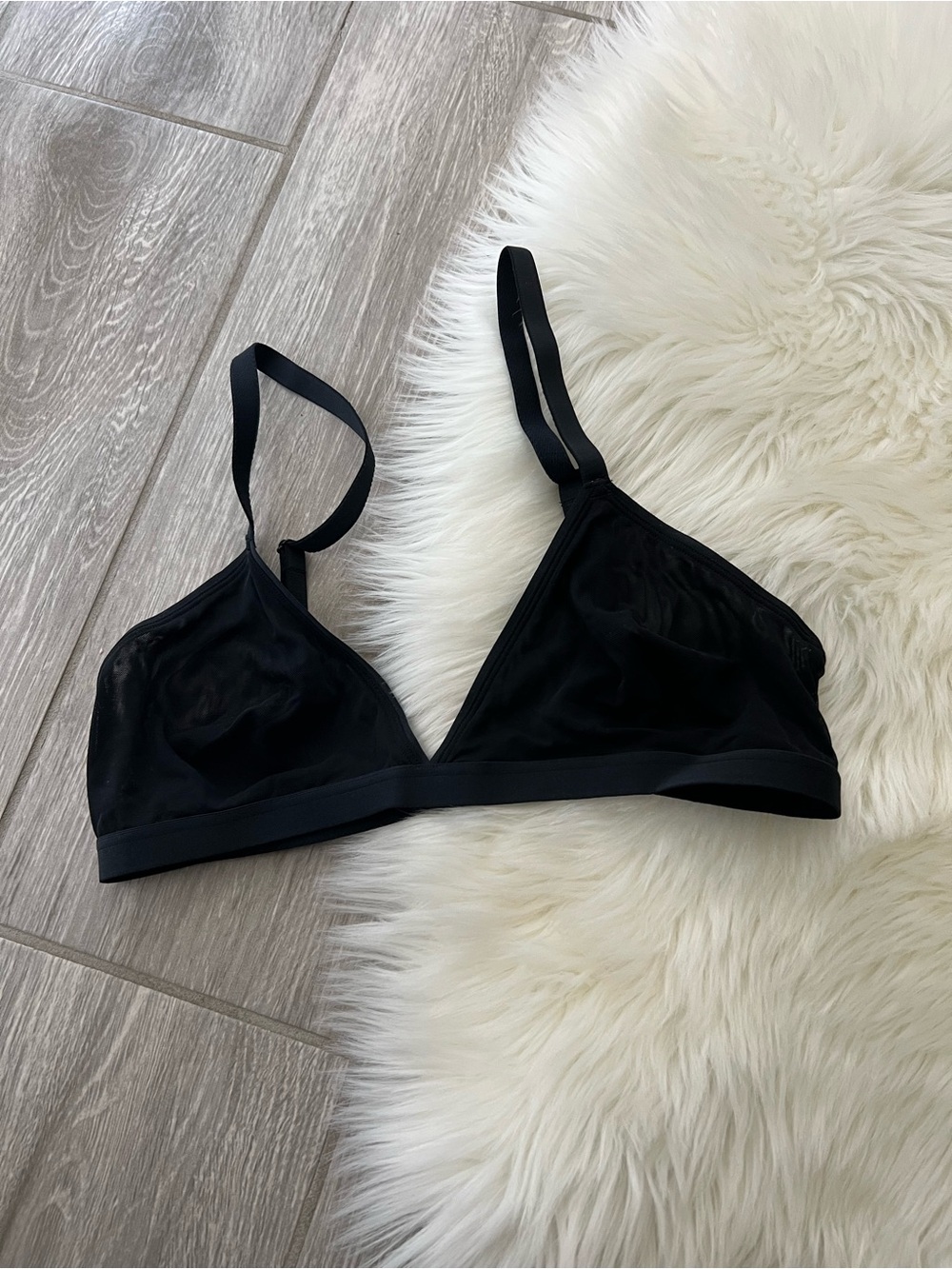 Everyday Black Wireless Triangle Bralette